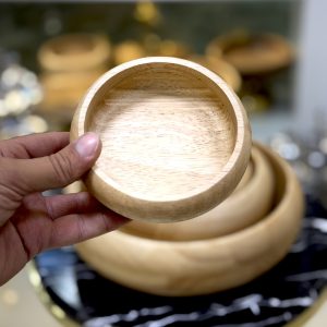 کاسه چوبی تریتی treeti روشن مجموعه 4 عددی کد 6001