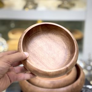 کاسه چوبی تریتی treeti تیره گرد مجموعه 3 عددی کد 6002