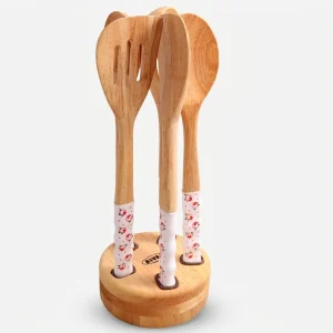 کفگیر ملاقه دسته چینی رز گل محمدی RIVER ریور کد 8437