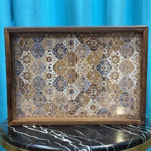 سینی چوبی طرح دار 0050