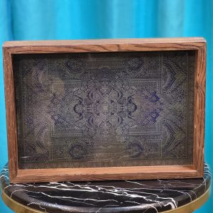 سینی چوبی طرح دار 0010